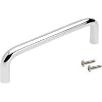 Emuca 9157251 Tirador para mueble diámetro Ø8mm- CC 96mm- Acero- Cromado